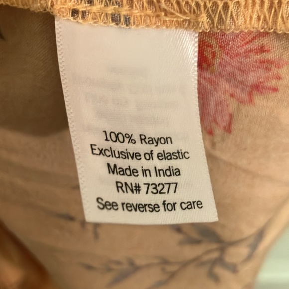 SO Peach Floral Mini Peasant Dress Light and Perfect for Spring/Summer! Size XXL - Picture 4 of 5